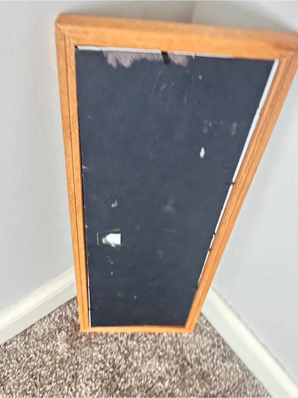 Vintage 5-opening wood collage frame vertical